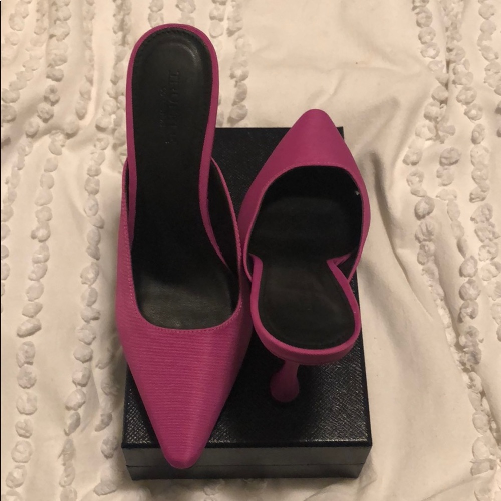 Nasty Gal Hot Pink Mule 8